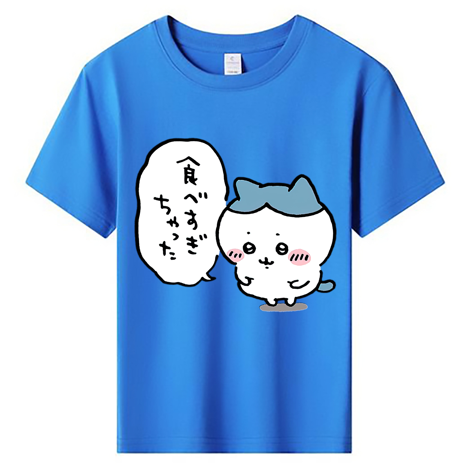（画像用） ちいかわ ハチワレ Chii-kawa hachiware 綿100％キッズTシャツ（フロントプリント）